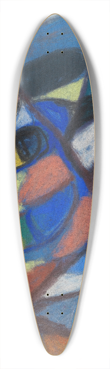 Adolf Hlzel - Komposition 39.3 inch art pintail longboard deck
