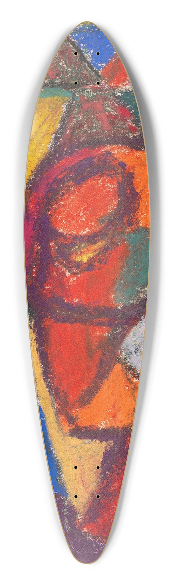 Adolf Hlzel - Ohne Titel 39.3 inch art pintail longboard deck