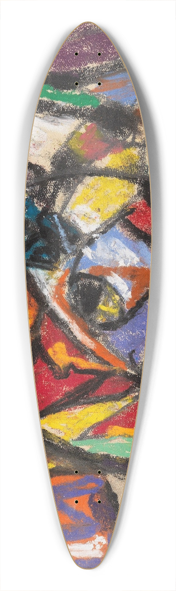 Adolf Hlzel - Ohne Titel 39.3 inch art pintail longboard deck