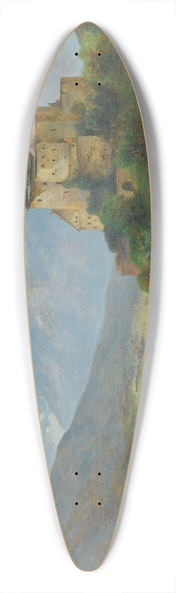 Adolf Obermllner - Schloss Vaduz 39.3 inch art pintail longboard deck