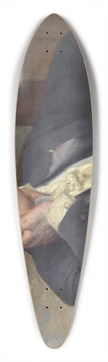Adolfo Mller-Ury - Self-portrait 39.3 inch art pintail longboard deck