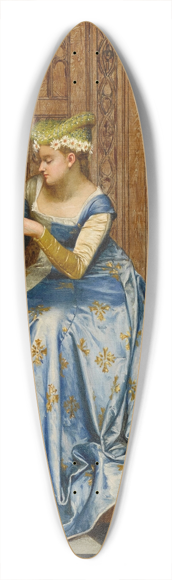 Adolphe-Alexandre Lesrel - Un moment de repos 39.3 inch art pintail longboard deck