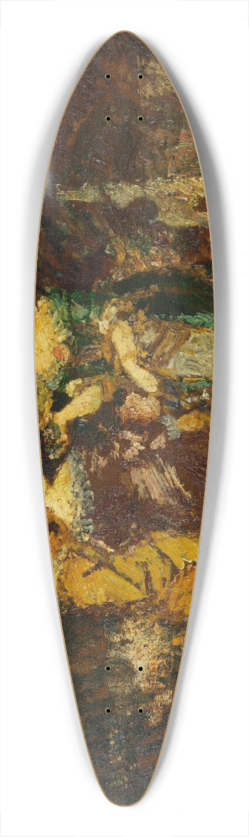 Adolphe Monticelli - In the Park 39.3 inch art pintail longboard deck