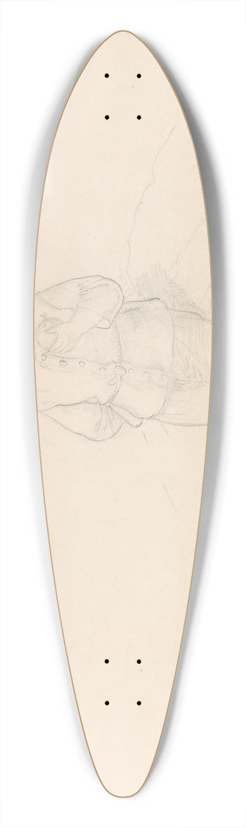 Adolph Tidemand - Clas Tidemand 39.3 inch art pintail longboard deck