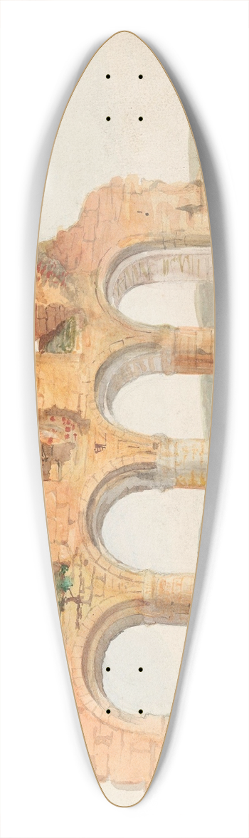 Adolph Tidemand - Domkirkeruinen, Hamar 39.3 inch art pintail longboard deck