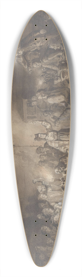 Adolph Tidemand - Etter tvekampen 39.3 inch art pintail longboard deck