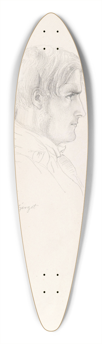 Adolph Tidemand - Even Fanbjerget 39.3 inch art pintail longboard deck