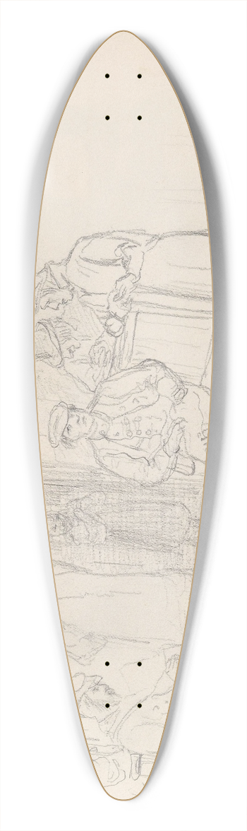 Adolph Tidemand - Figurscene, Ns 39.3 inch art pintail longboard deck