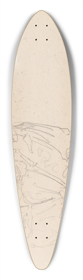 Adolph Tidemand - Figurstudier fra bryllup i Gulsvik 39.3 inch art pintail longboard deck