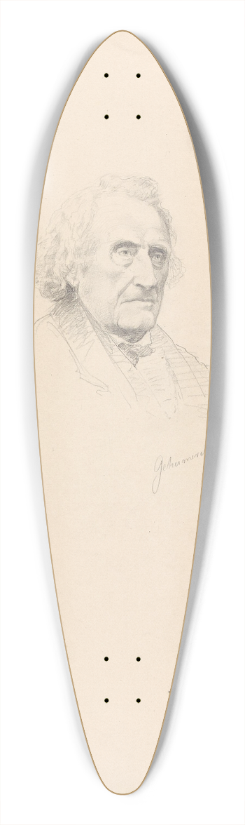 Adolph Tidemand - Geheimrat Hatzfeld 39.3 inch art pintail longboard deck