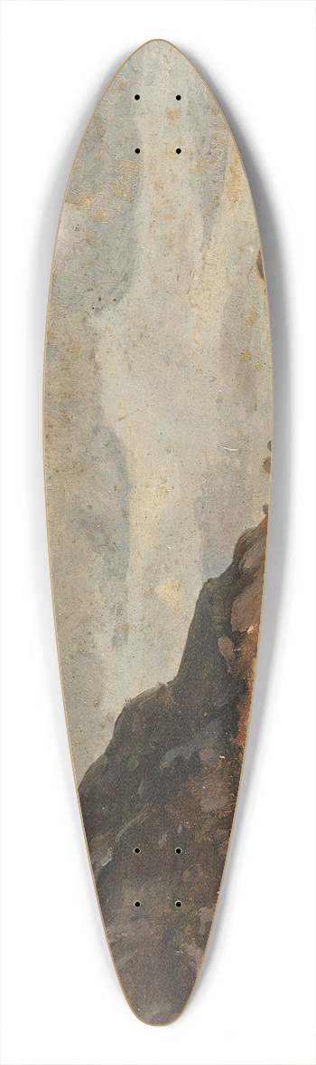 Adolph Tidemand - Landscape Study 39.3 inch art pintail longboard deck