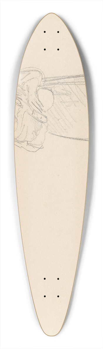 Adolph Tidemand - Mannshode; kvinne med barn 39.3 inch art pintail longboard deck
