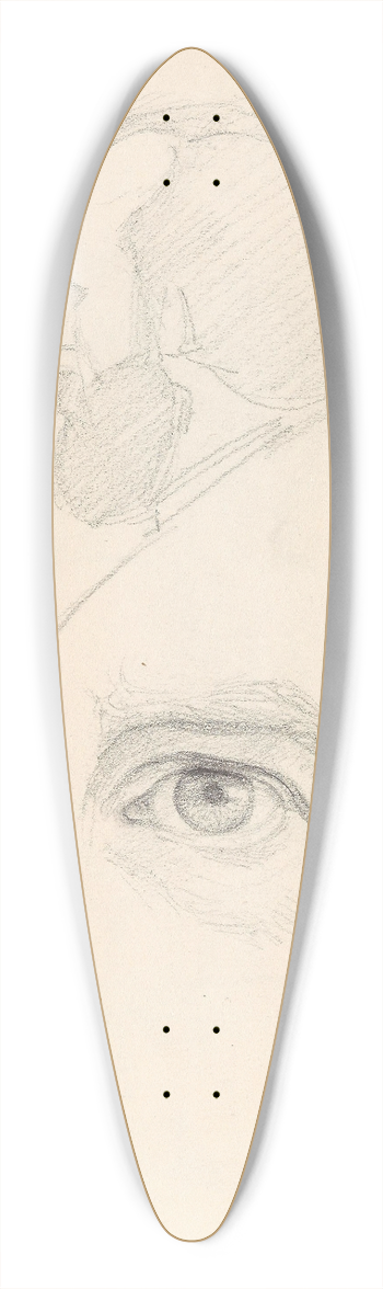 Adolph Tidemand - Mannshode; ye 39.3 inch art pintail longboard deck