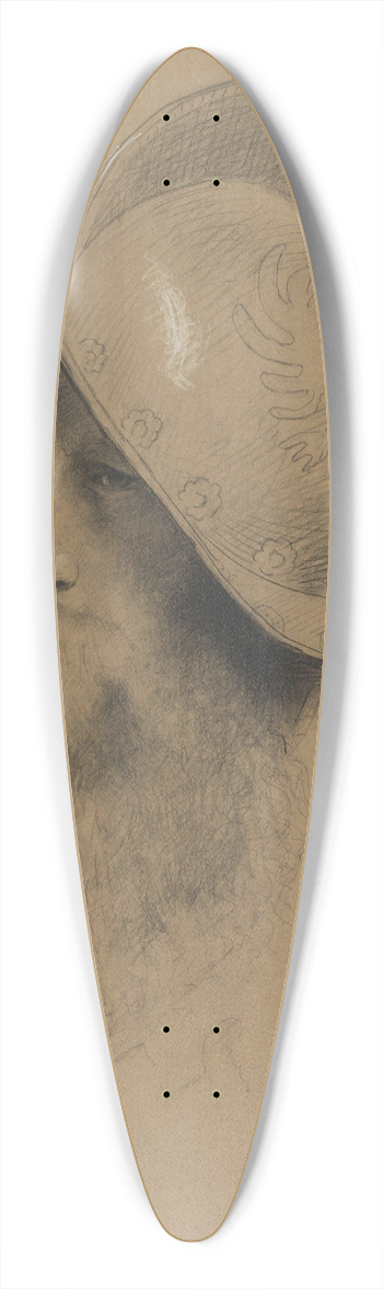 Adolph Tidemand - Offiser 39.3 inch art pintail longboard deck