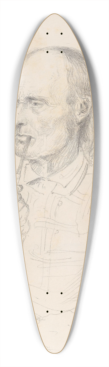 Adolph Tidemand - Ole Sivertsen Solberg 39.3 inch art pintail longboard deck