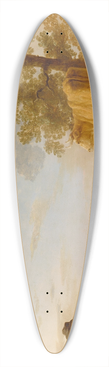 Aelbert Cuyp - Landscape with cattle 39.3 inch art pintail longboard deck