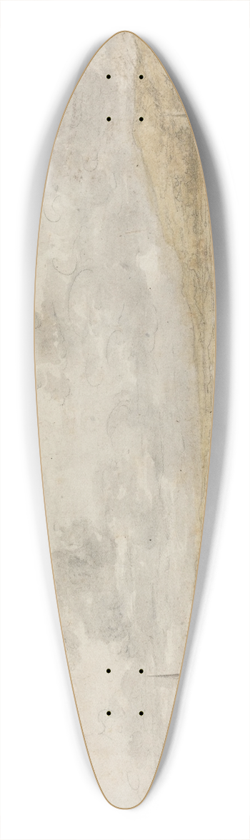 Aelbert Cuyp - Panoramic Landscape along the Rhine 39.3 inch art pintail longboard deck