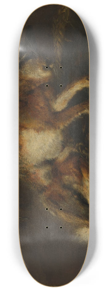 Jan Fyt - A Hare and Birds 8.25 inch art skate deck