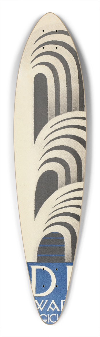 A. Fischinger - Wildbad im Schwarzwald 39.3 inch art pintail longboard deck