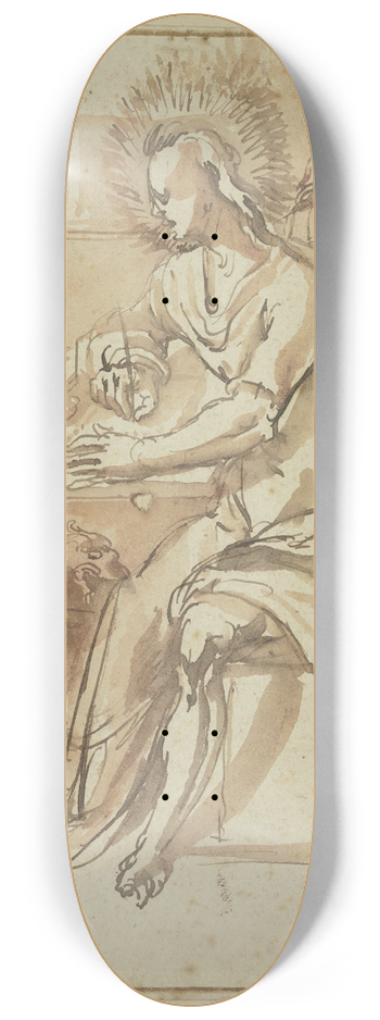 Jan Gerritsz. Van Bronckhorst - John the Evangelist 8.25 inch art skate deck