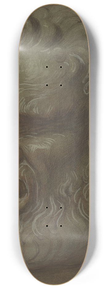 Alphonse Legros - Study of a Mask 8.25 inch art skate deck