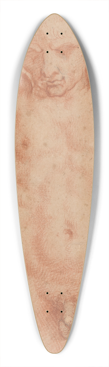 Agostino Carracci - MaleNude 39.3 inch art pintail longboard deck