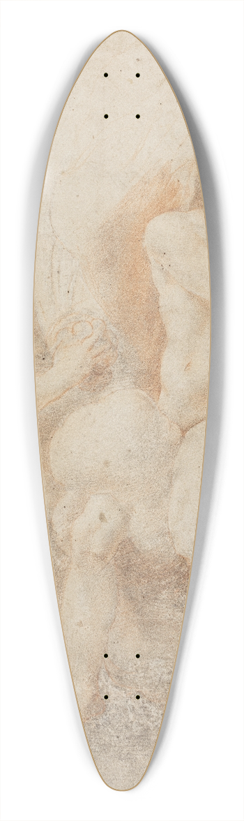 Agostino Carracci - Prisoners are brought before a commander 39.3 inch art pintail longboard deck