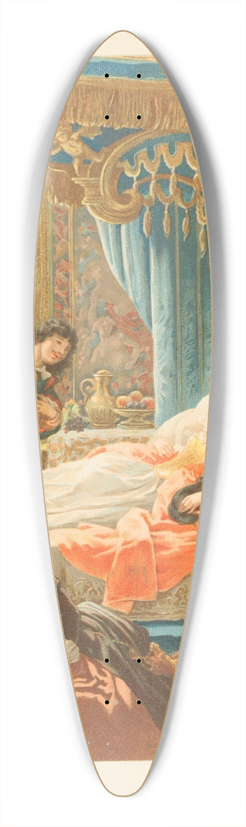 A. Guillon - La belle au bois dormant 39.3 inch art pintail longboard deck