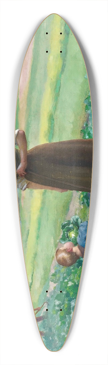 Aim Perret - The Lettuce Patch 39.3 inch art pintail longboard deck