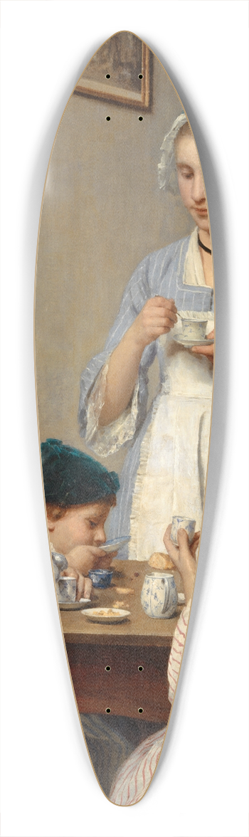 Albert Anker - Children at Breakfast 39.3 inch art pintail longboard deck