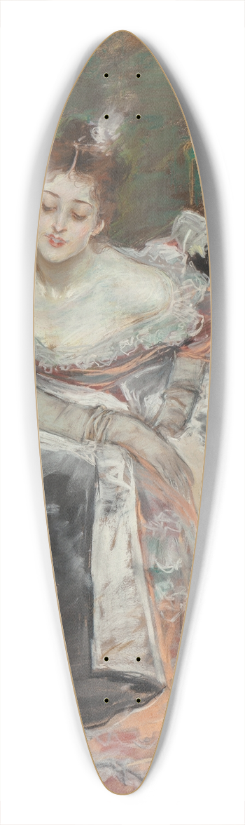 Albert Beck Wenzell - An Indiscretion 39.3 inch art pintail longboard deck