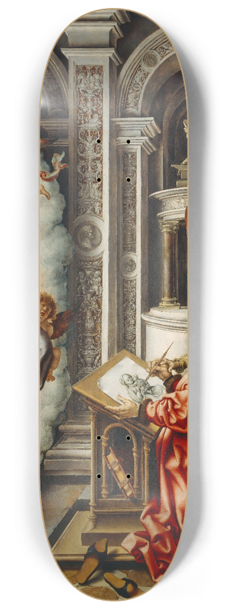 Jan Gossaert - St. Luke Painting the Madonna 8.25 inch art skate deck