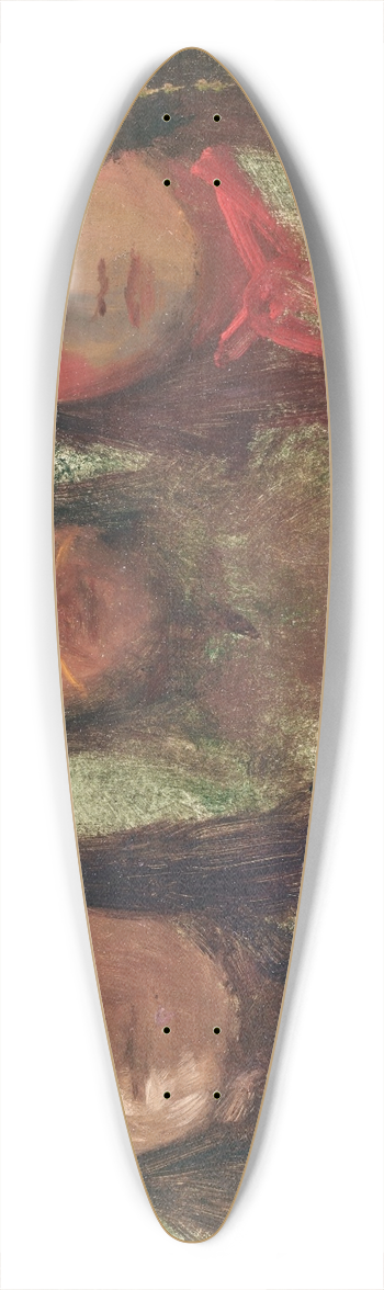 Albert Bierstadt - Three Indians 39.3 inch art pintail longboard deck