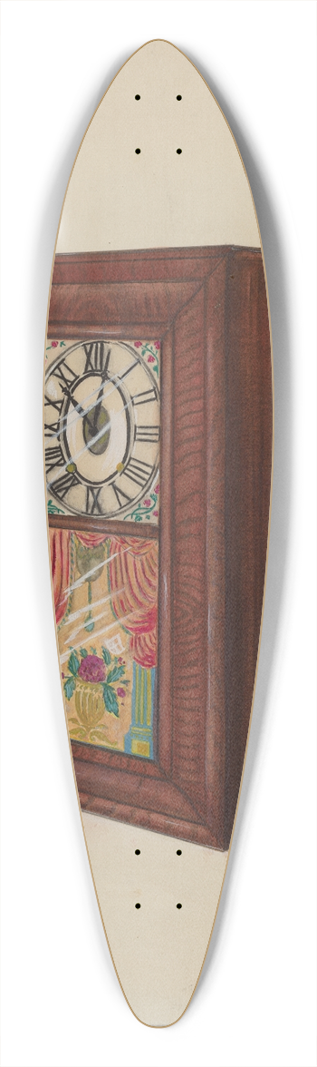Albert Camilli - Wall Clock 39.3 inch art pintail longboard deck