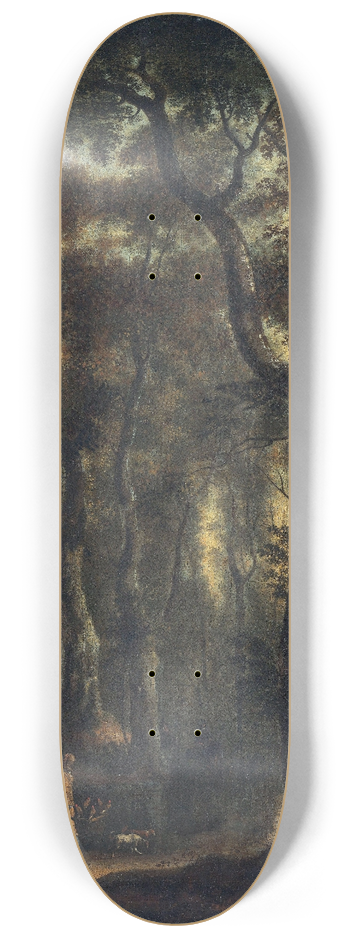 Jan Hackaert - Hunters in the Woods 8.25 inch art skate deck