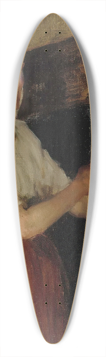 Albert Edelfelt - Elli Jppinen at the Stove, study 39.3 inch art pintail longboard deck