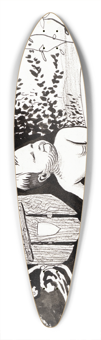 Albert Engstrm - To the Artists 39.3 inch art pintail longboard deck
