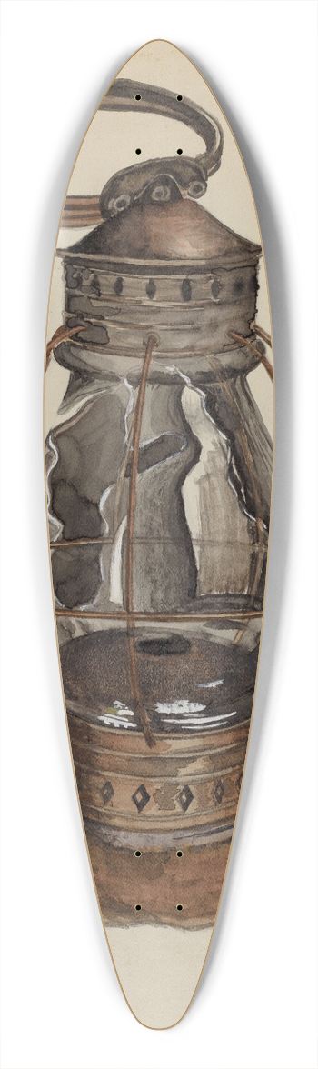 Albert Eyth - Lantern 39.3 inch art pintail longboard deck