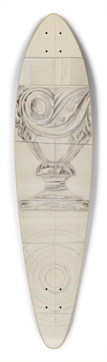Albert Eyth - Lidded Compote 39.3 inch art pintail longboard deck