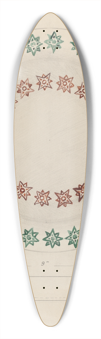 Albert Eyth - Plate 39.3 inch art pintail longboard deck