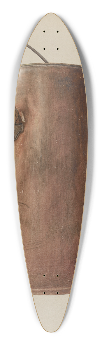 Albert Geuppert - Milk Pail 39.3 inch art pintail longboard deck