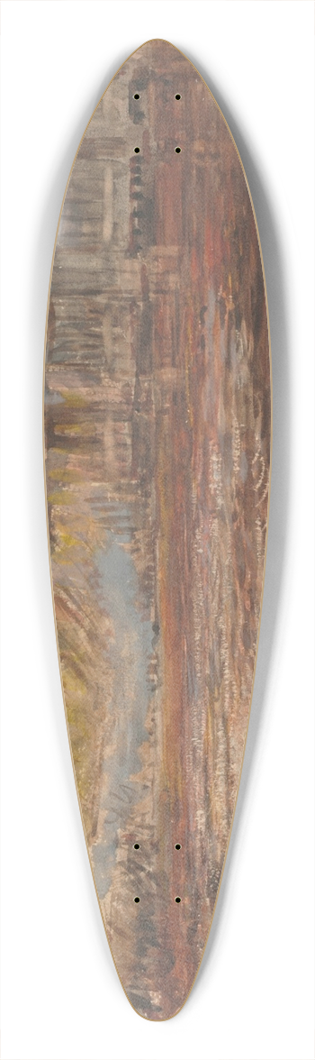 Albert Goodwin - Rockstone, Demerara, Guyana 39.3 inch art pintail longboard deck