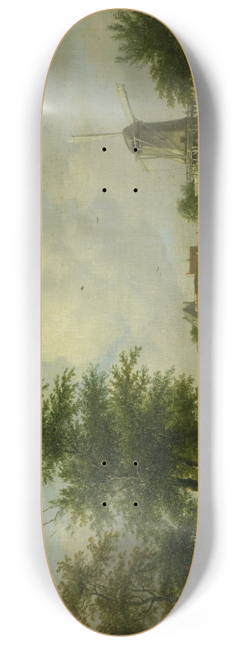 Jan Hulswit - De vervallen wal te Amsterdam met de Weteringpoort, gezien over de Buitensingel 8.25 inch art skate deck