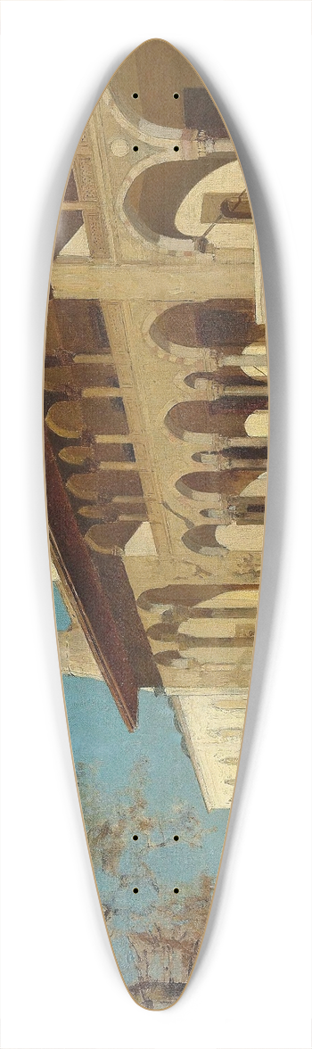 Alberto Pasini - Yeni Cami Mosque, Constantinople 39.3 inch art pintail longboard deck
