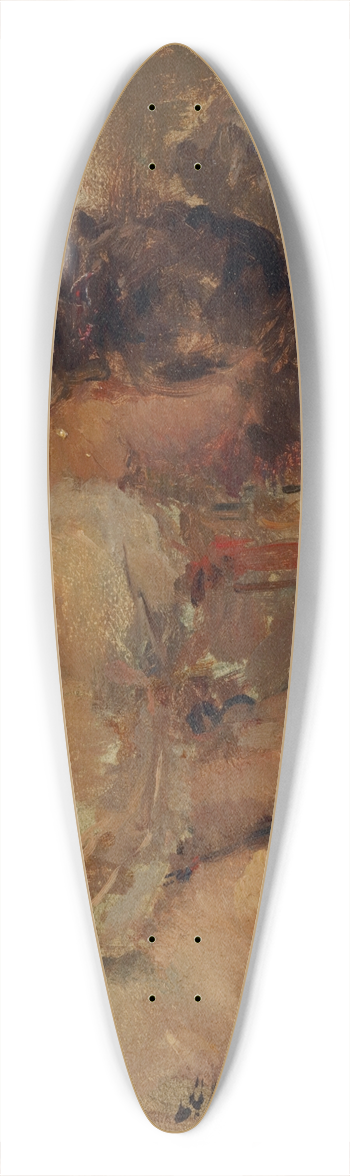 Albert Roelofs - Embroidery 39.3 inch art pintail longboard deck