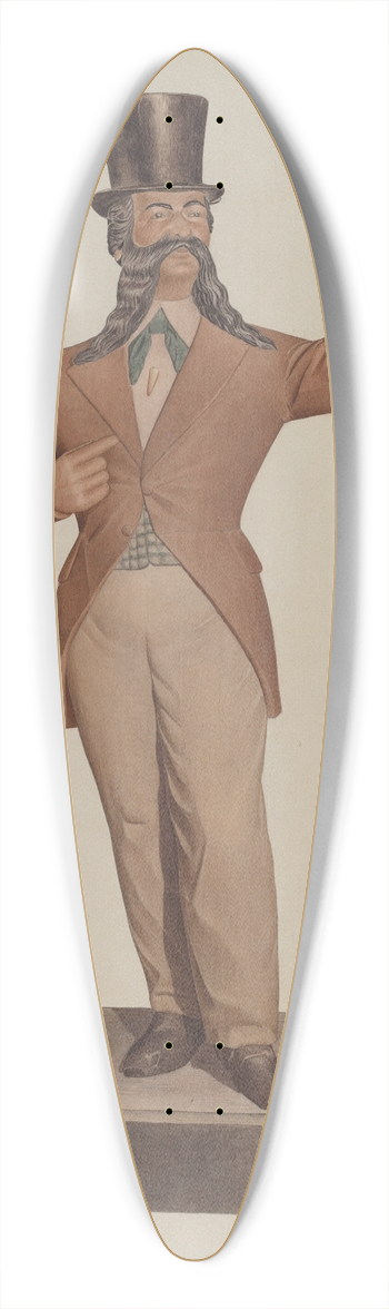 Albert Ryder - Cigar Store Figure 39.3 inch art pintail longboard deck
