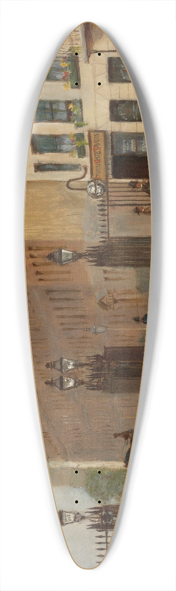 Albert William Holden - Storeys Gate 39.3 inch art pintail longboard deck