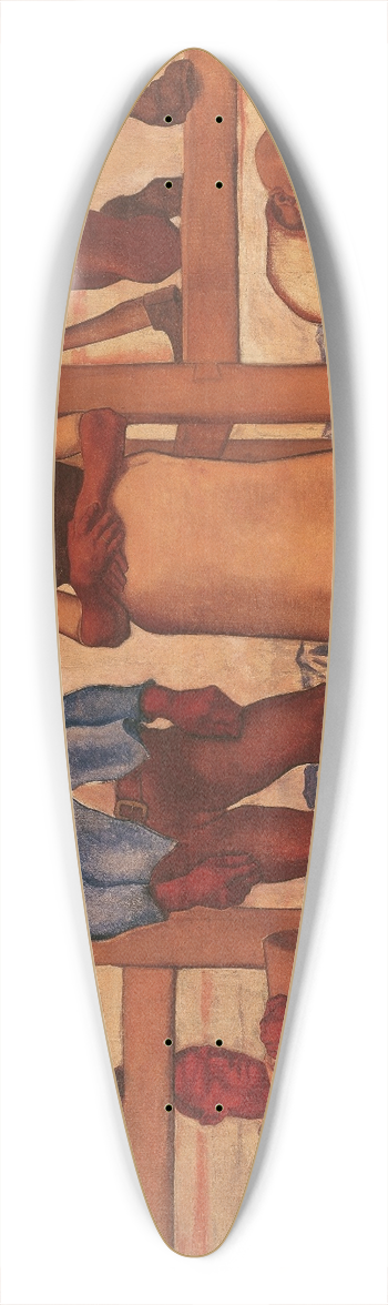 Albin Egger Lienz - Das Leben 39.3 inch art pintail longboard deck