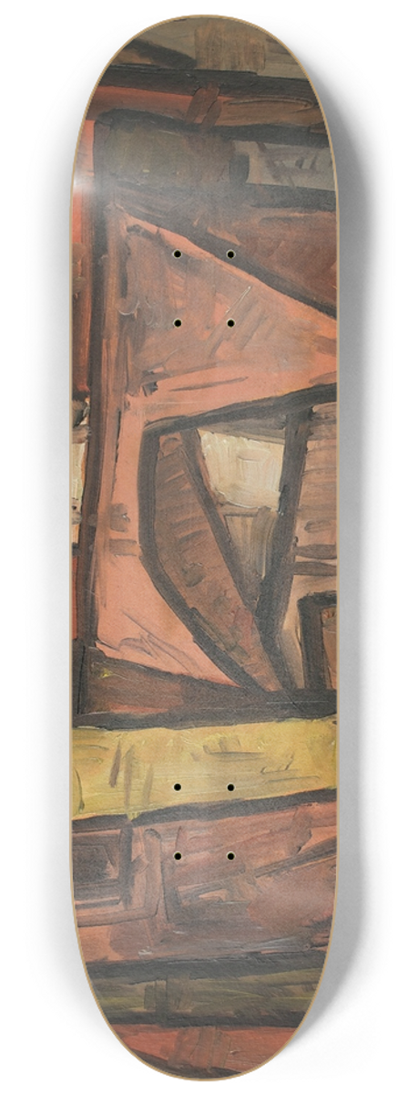 Jankel Adler - Ohne Titel 8.25 inch art skate deck