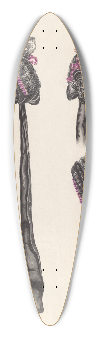 Al Curry - Elderly Ladys Bonnet 39.3 inch art pintail longboard deck